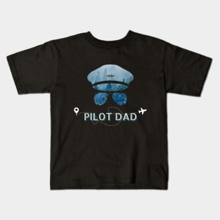 Pilot Dad Forest Kids T-Shirt